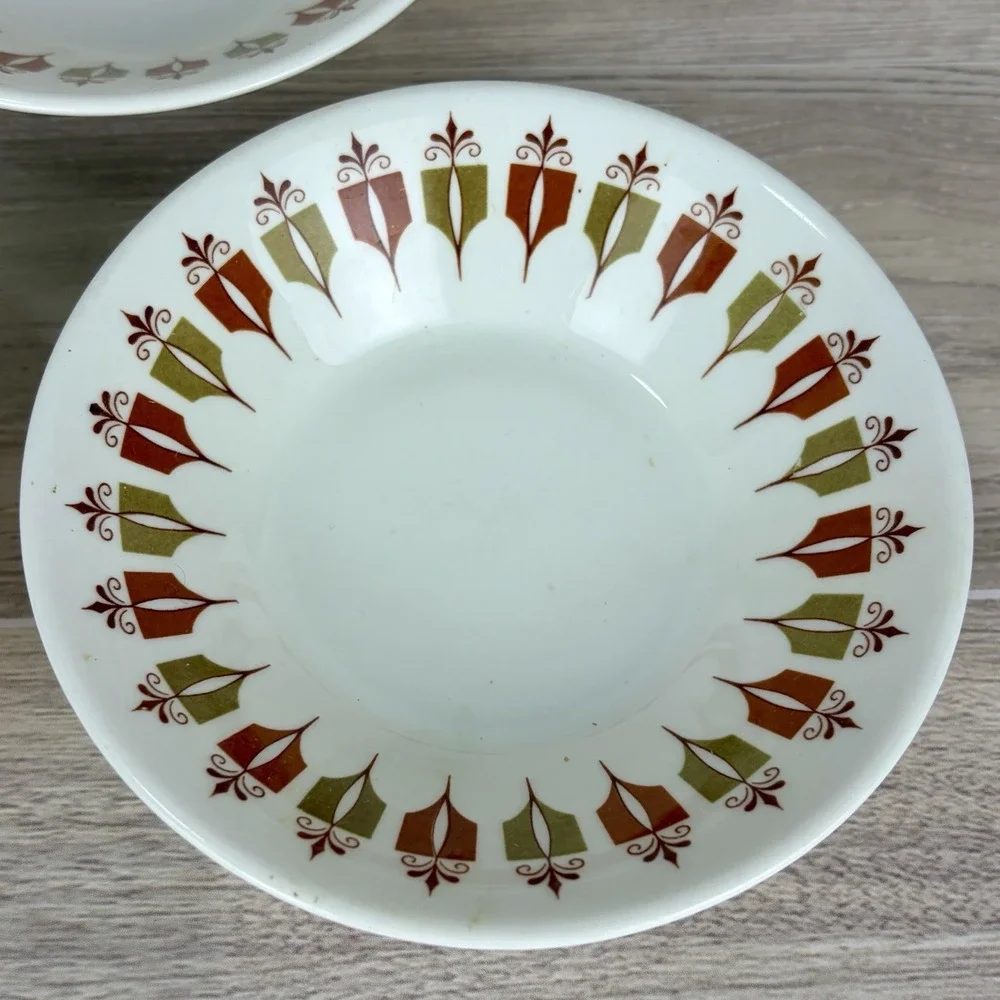 MCM Syracuse Syralite Bowls Set of 4 Captain's Table Dessert Berries 4.5